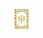 Khanda | 24kt Gold Plated Fridge Magnet Black