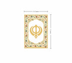 Khanda | 24kt Gold Plated Fridge Magnet Black