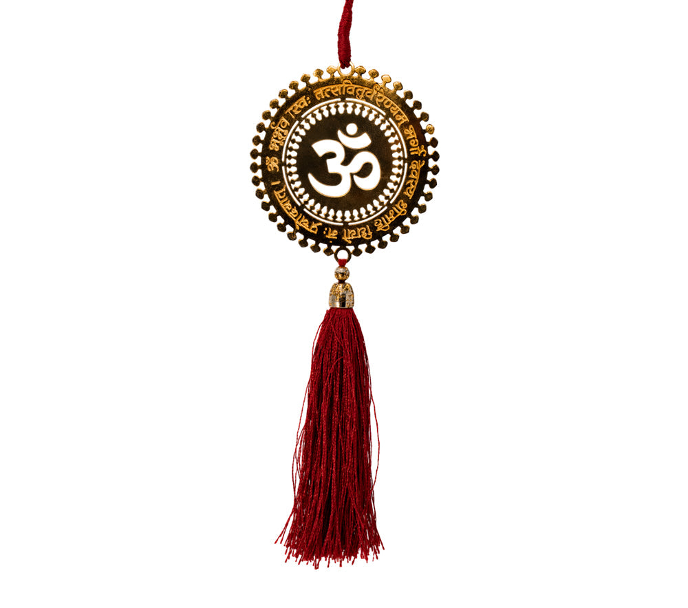 Om | 24kt Gold Plated Car Hanging